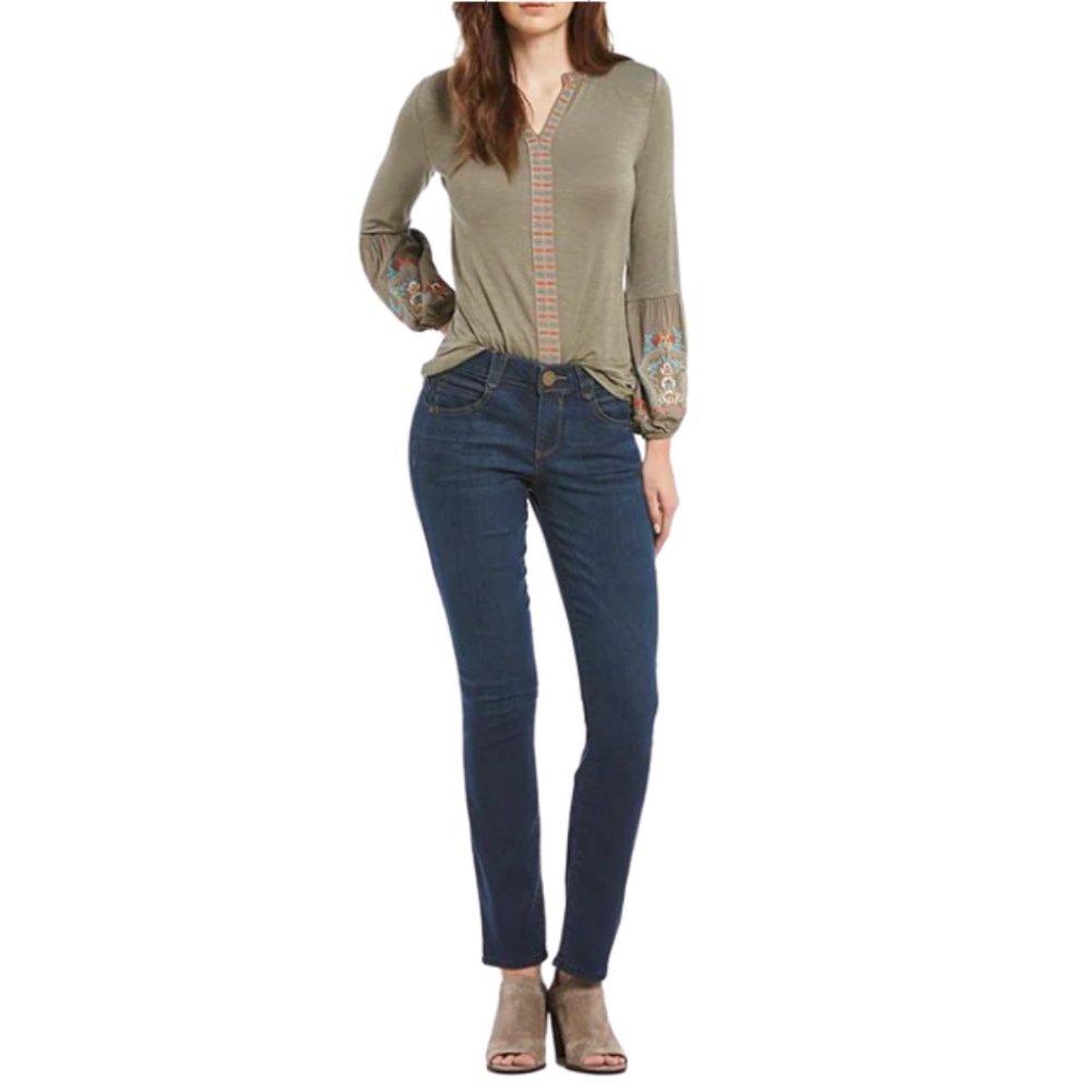 Classic Dark Blue Women's Slim Jeans